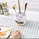 thumbnail image 4 of Escurridor De Cubiertos Soporte para Utensilios Multifuncional Caja De Almacenamiento De Drenaje De Cubiertos ABS Cuchara De Cocina para Tenedor De Cocina Estante De Secado De Platos De Cocina Color, 4 of 5