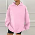 thumbnail image 4 of WENWU Women's Sweatshirts Hoodies Long Sleeve Womens Pullover Sweatshirt Baggy Hoodies Pink Hoodie Women Fall Outfits for Women 2025 Trendy College Clothes for Women, 4 of 6