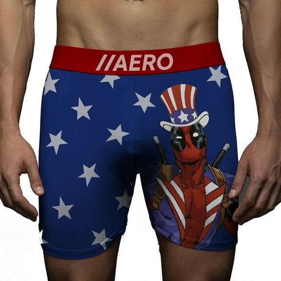 Deadpool Americana Boxer Briefs-Large