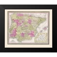 thumbnail image 2 of Cowperthwait 18x15 Black Modern Framed Museum Art Print Titled - Spain Portugal - Cowperthwait 1850, 2 of 5