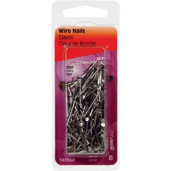Hillman 122554 Wire Nail, 1 in, Steel, Bright6