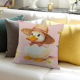 Cartoon Duck Kawaii Cute Duck Decorative Pillow Case Pillowcase for