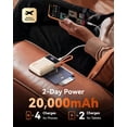 thumbnail image 5 of INIU 20000mAh Power Bank, Small 45W PD Fast Charging Portable Charger with Built-in USB C Cable, Flight-Safe Travel External Phone Battery Pack for Women, Girls, Daily Commute, Gift, Beige, 5 of 5