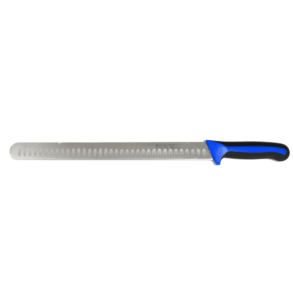 SoftBlu 14 Inch Hollow Ground Slicing Knife, German X50CrMoV15 Stainless Steel