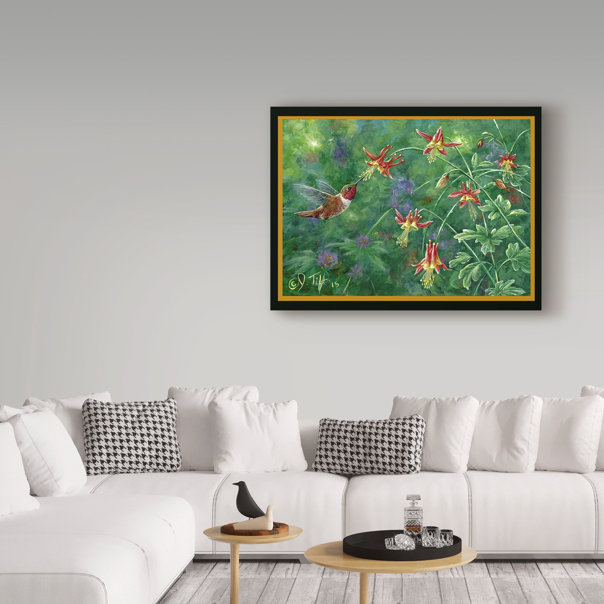 Trademark Fine Art 'Rufous Hummingbird' Canvas Art by Jeff Tift