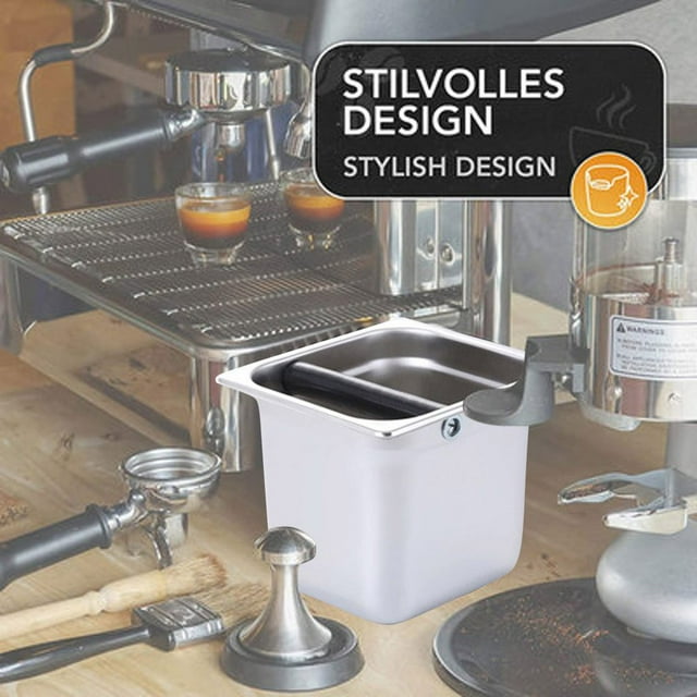 Coffee Gounds Box Stainless Steel Box Built-In Container For Coffee