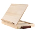 thumbnail image 4 of Caballete de mesa para pintar, caballete de artista con ángulo ajustable, soporte de exhibición para recetas, soporte para libros, caja de madera para, 4 of 8
