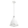 thumbnail image 5 of Hunter - Bluff View 1-light Fresh White, Medium Size Pendant Light, Dimmable, Casual Style, Bell Shaped, for Bedrooms, Dining, Living Rooms - 19219, 5 of 8