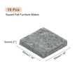 thumbnail image 2 of Uxcell Furniture Slider, 16Pcs 1.2" Square Self Adhesive Felt Furniture Pad, Floor Protector for Hardwood Floor (Gray), 2 of 6