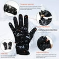 thumbnail image 5 of Drasry Neoprene Gloves Touchscreen 3 Cut Fingers Warm Cold Man Woman Winter Fishing Glove Black XL, 5 of 7