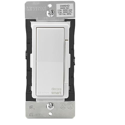 Leviton DW6HD-1BZ Decora Smart Wi-Fi 600W Incandescent 300W LED Dimmer by Leviton