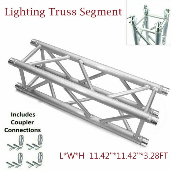 MR DJ 1 Meter (3.28ft) Straight Square Aluminum Truss Segment for Pro Audio Lighting