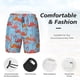 thumbnail image 3 of Balery Flamingo Bañador para hombre, shorts de playa de secado rápido con entrepierna y forro de compresión-Large, 3 of 6