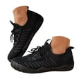 thumbnail image 3 of NOKIO Men's Bar𝖾𝖿oot Shoes Comfortable Wide Width Sneakers Breathable Mesh Running Shoes Lightweight Casual Sport Walking Shoe Quick-Drying 𝖫a𝖼e Up Athlet𝗂c Shoes, 3 of 8