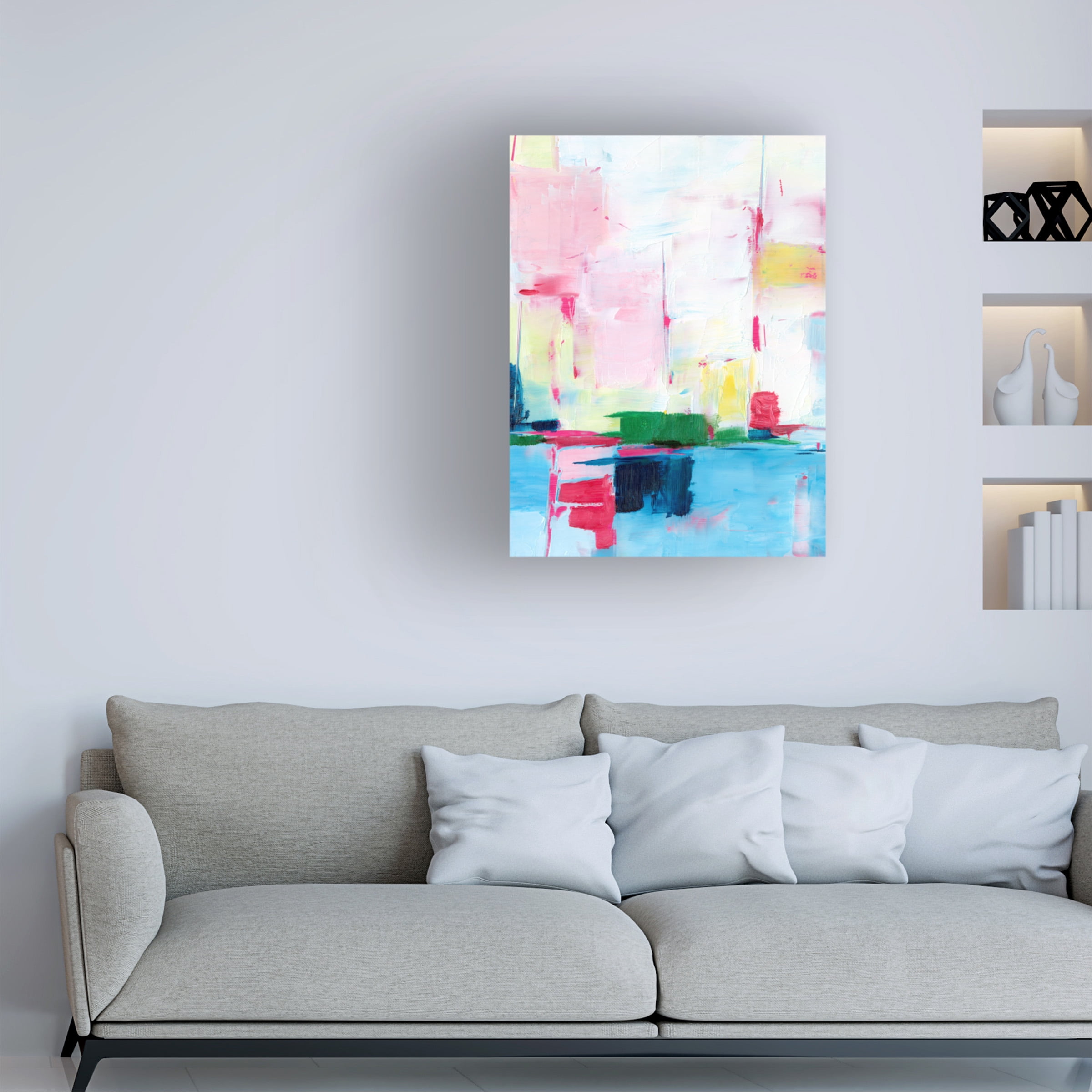 Ethan Harper 'Magenta Horizon II' Canvas Art