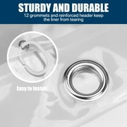 Debonair Waterproof PEVA Bathroom Shower Curtain Liner With Weighted Bottom - 72 x 72 ,Clear
