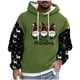 thumbnail image 2 of Sudadera con capucha para hombre, estilo casual, con cuello redondo, estampado, manga larga, blusa de poliéster, 2 of 5