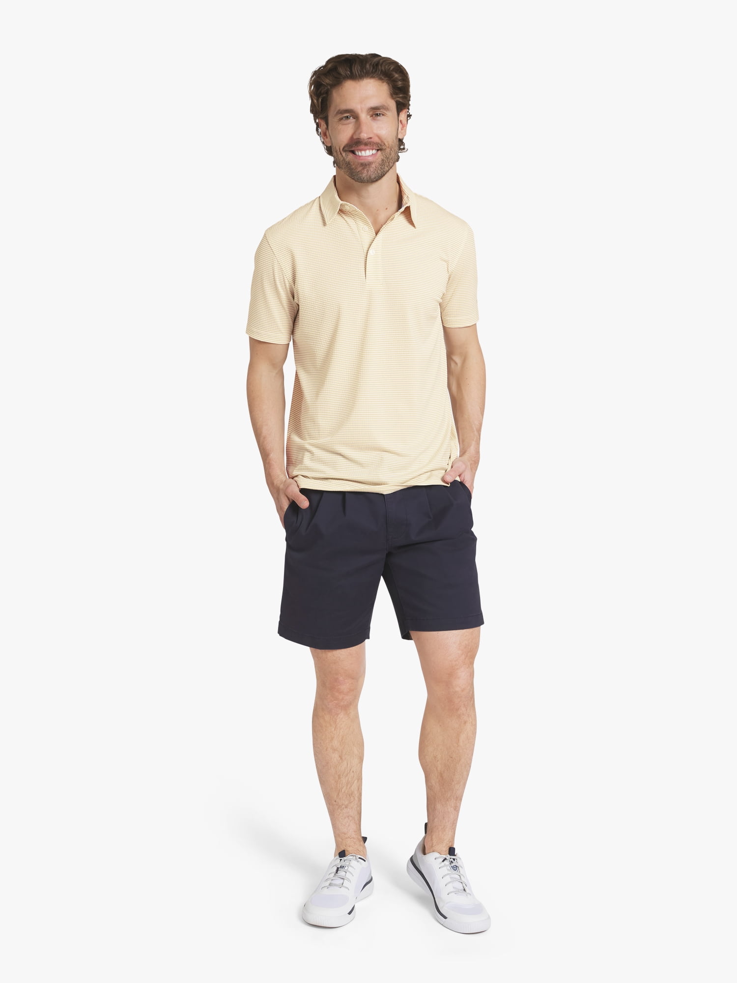Chaps Men's Knit Seersucker Performance Polo, Sizes S - 2XL