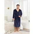 thumbnail image 4 of Flannel Couple Hooded Bathrobe (1pc), 4 of 4