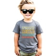 thumbnail image 2 of Funny I Paused My Game to be Here Distressed Unisex Gaming Shirt for Adults & Kids Granite Heather Shirt 2T, 2 of 5