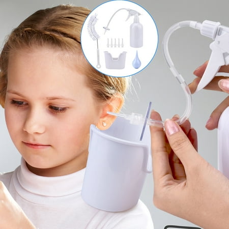 Ear wax cleaner earwax removal kit for ear cleaning, include ear lavage washer bottle + basin + (Best Way To Flush Ear Wax)
