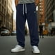 thumbnail image 1 of Ceisia Gift Men's All-Season Warm Sports Pants - Casual Fashion Thickened Solid Color Elastic Waist Nylon-Spandex Long Pants wi th Pockets, 1 of 5
