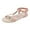Pink, variant on Mostsola Womens Sandals Open Toe Flats Bohemian Braided Beach Shoes Summer Slingback Sandals
