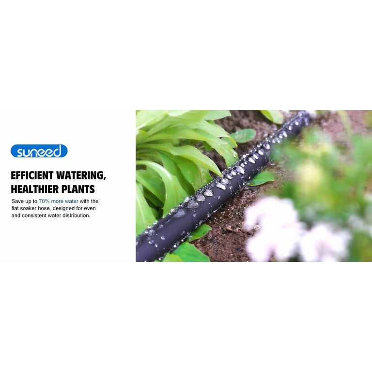Sunifier Flat Soaker Hose 10ft 4-Pack for Drip Irrigation photo 6