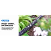 Sunifier Flat Soaker Hose, 100FT-2PACK, PE Material, 60 PSI, Efficient for Lawn, Yard, Snake Soak Design