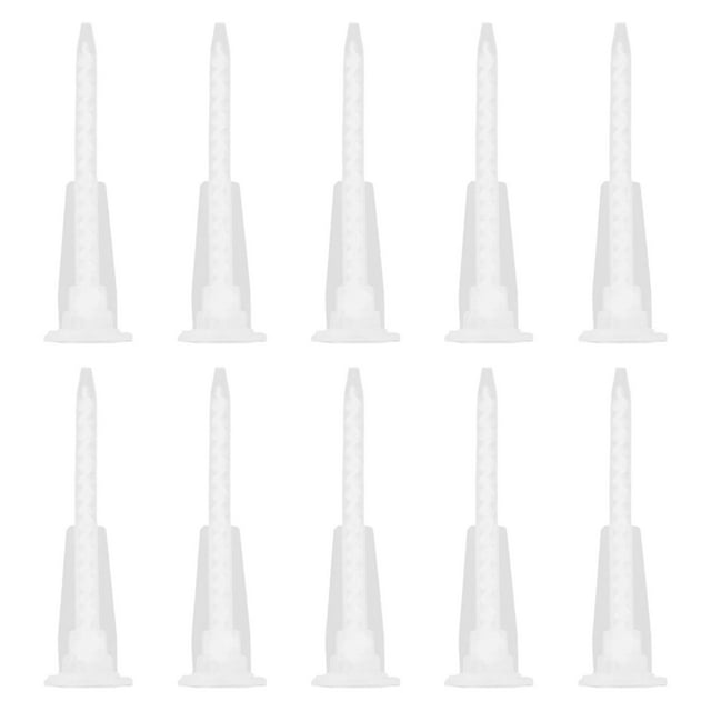 Almencla 10Pcs Epoxy Mixing Nozzles Sturdy Lightweight Portable for Ab Glue Cartridge 17 sections