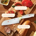 thumbnail image 5 of Beautiful 2 Piece Stainless Steel Santoku Set White with Gold Accents by Drew Barrymore, 5 of 12