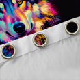 thumbnail image 4 of Manfei Wild Wolf Kitchen Curtains,Jungle Animal Black Out Curtains Pack of 2 (42x63 Each),Multicolor, 4 of 7