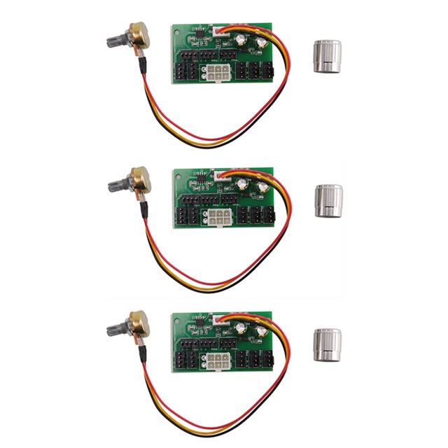 3Pcs Computer Case Miner Fan Speed Controller 8-Channel Fan Hub PWM High- Violent Fan Controller DC12V