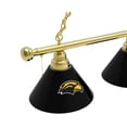 thumbnail image 2 of University of Southern Mississippi 3 Shade Billiard Light with Brass Fixture, 2 of 5