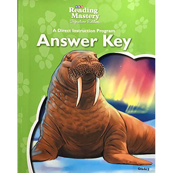 Pre-Owned Reading Mastery Reading/Literature Strand Grade 2, Answer Key (READING MASTERY LEVEL VI), 9780076125494, 0076125491, Paperback, 6 edition