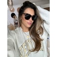 thumbnail image 2 of Gafas de sol DIFF Gia Cream Tortoise de gran tamaño para mujer, 2 of 9