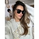 thumbnail image 2 of Gafas de sol DIFF Gia Cream Tortoise de gran tamaño para mujer, 2 of 9