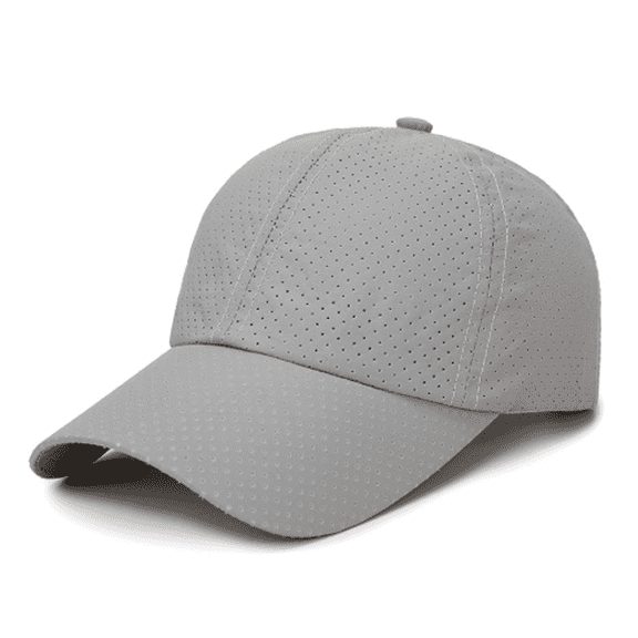 TELOLY Baseball Cap Versatile Sunscreen for Men and Women in Spring and Summer Maga Hat Quick-Drying Breathable Peaked Cap Sun Hats for Women,Light Gray