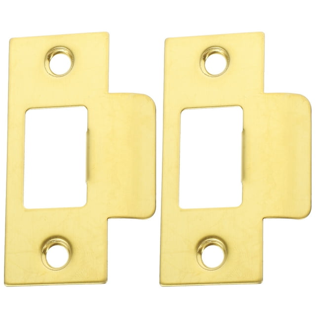 KAKOWELY 2 Pcs Plaque de Frappe à Pêne Dormant en Acier Inoxydable, 2.76"X1.6"X0.35 Pouces