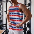 thumbnail image 5 of Gukieu Fourth Of July Print Men's Quick Dry Fitness Vest, Round Neck Sleeveless Fitness Bodybuilding Top-Medium, 5 of 7