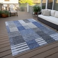 thumbnail image 6 of Addison Rugs Chantille Indoor/Outdoor Transitional Striped Blue Washable Rectangle Rug, 9' x 12', 6 of 6