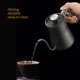 thumbnail image 3 of Bearachild Recipiente para hacer café, olla de agua de mano de acero inoxidable, ollas para café, recipiente para bebidas para restaurante, hogar, Bar, Juegos de servir café y té Negro Bearachild HA011202-01B, 3 of 6