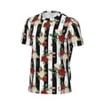 thumbnail image 6 of Wukai Rose Flowers Print Men's Short-Sleeved Mesh T-Shirt,Quick-Dry Short Sleeve Workout T-Shirt-5X-Large, 6 of 8