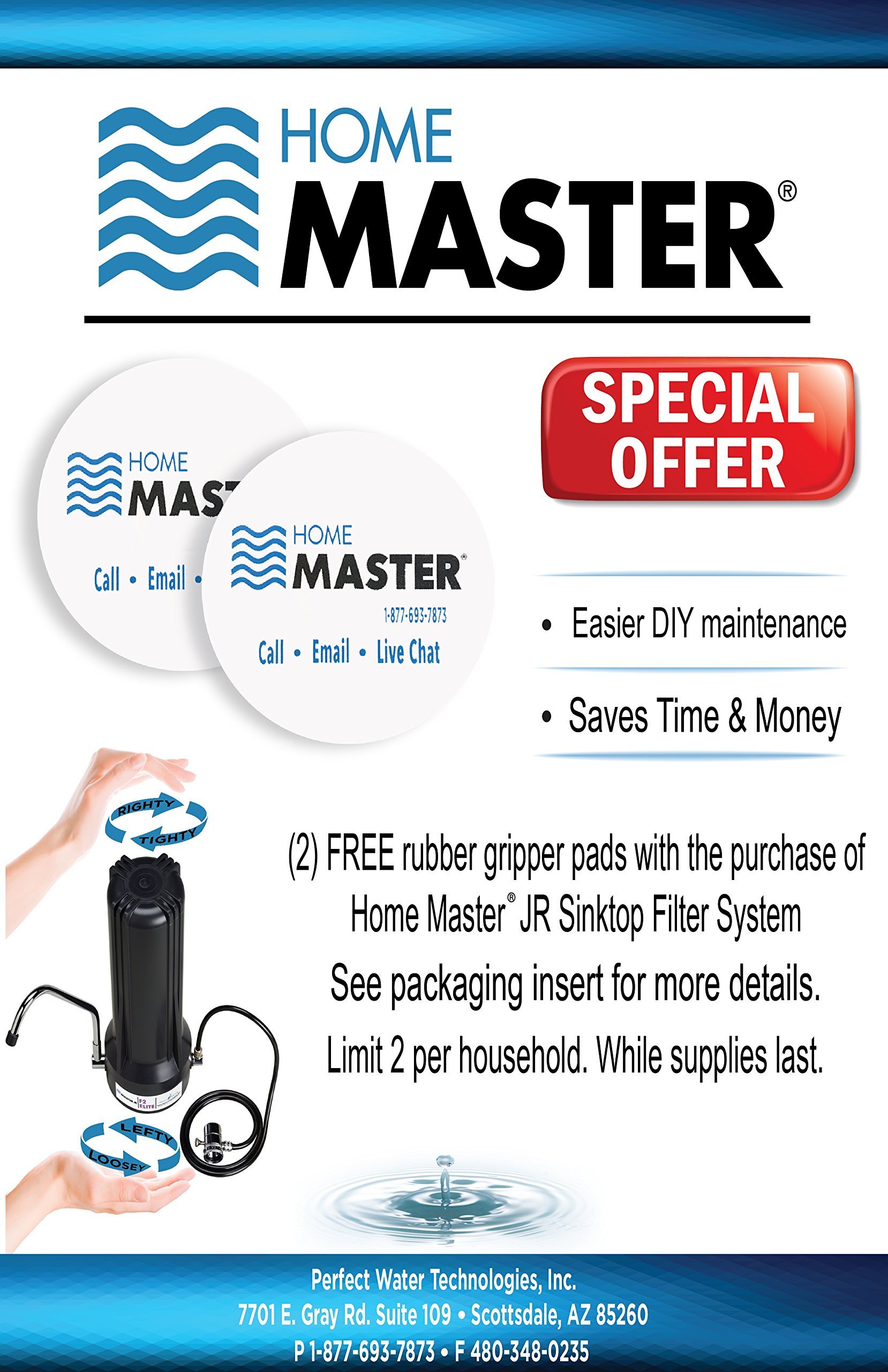 home master tmjrf2 jr f2 counter top water filtration system, white 