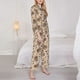 thumbnail image 3 of Balery Cute Autumn Turkey Conjunto de Pijama con Estampado para Mujer, Conjunto de Dos Piezas con Manga Larga, Ropa de Dormir Suave con Bolsillos, Pijamas Cómodos-X-Large, 3 of 7
