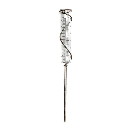 

Garden Decor Glass Spiral Rain Gauge Storage Convenient Portable For Measuring