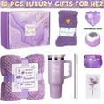 thumbnail image 3 of Birthday Gifts ideas Basket for Women with Flannel and stainless steel Insulated tumbler Blanket, Unique Gifts for Mom, Friends, and Wife dealsforyoudays, 3 of 9