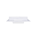 thumbnail image 2 of 31 Inch Marble Vanity Top, White Vanity Top with Pre-drilled Faucet Holes, Bathroom Vanity Top with Undermount Rectangular Middle Sink and 4" Height Backsplash,  Bianco Carrara Venato    RR, 2 of 16