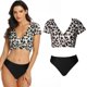 thumbnail image 1 of Traje De Baño Familiar A Juego Con Estampado De Leopardo, Bikini De Playa, Traje De Baño Cómodo Transpirable Para Padres E Hijos Eigraketly OD015613-02, 1 of 6