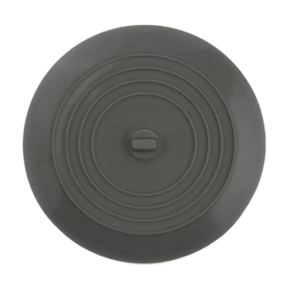 Large Round Silicone Sink Stopper and Bathtub Drain Plug, Universal Floor Drain Cover for Kitchen and Bathroom, Suction Sealing Water Plug, Gray
